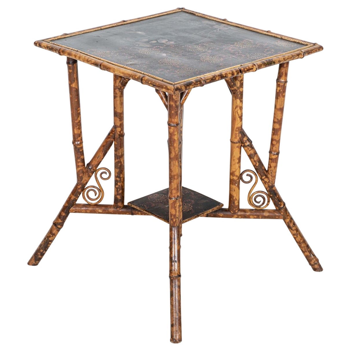 19th C English Bamboo Side Table