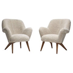 Pair of “Pedro” Armchairs by Carl Gustaf Hiort Af Ornäs, Finland 1950s