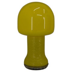 Mid-Century Yellow Glass Table Lamp, Germany, 1970s