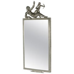 Pewter Wall Mirror by Thorwald Alef, Svenskt Tenn