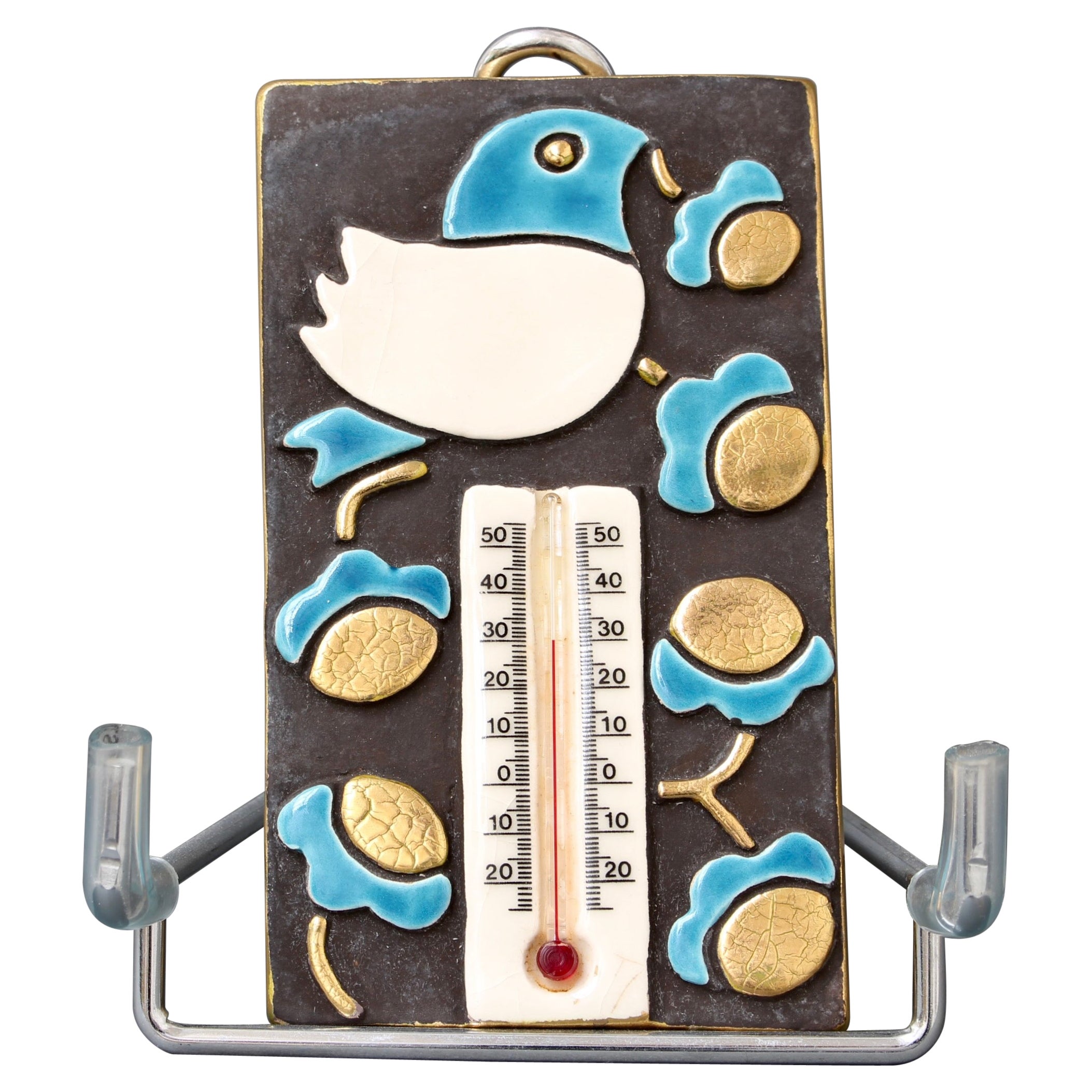 Decorative French Vintage Ceramic Thermometer and Casing by Mithé Espelt  For Sale at 1stDibs | mithe espelt