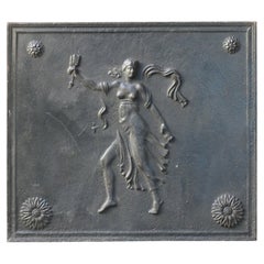 Antique French 'Allegory of Love' Fireback, 19th Century