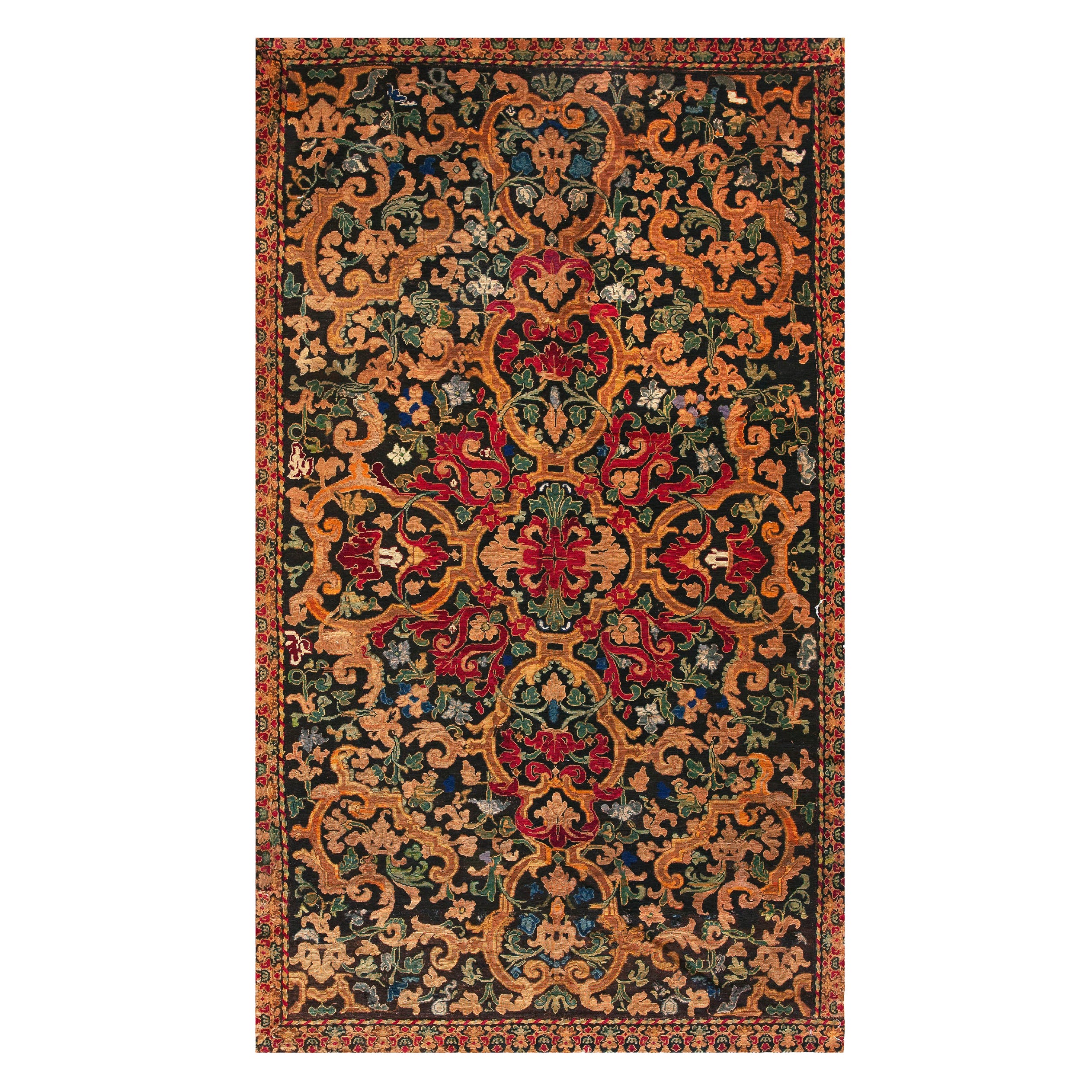 Mid 18th Century French Needlepoint Carpet ( 5' x 8 8'' - 152 x 264 ) For Sale