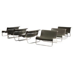 Black Kartell Form Design by Piero Lissoni Steel legs Outdoor Indoor Chairs