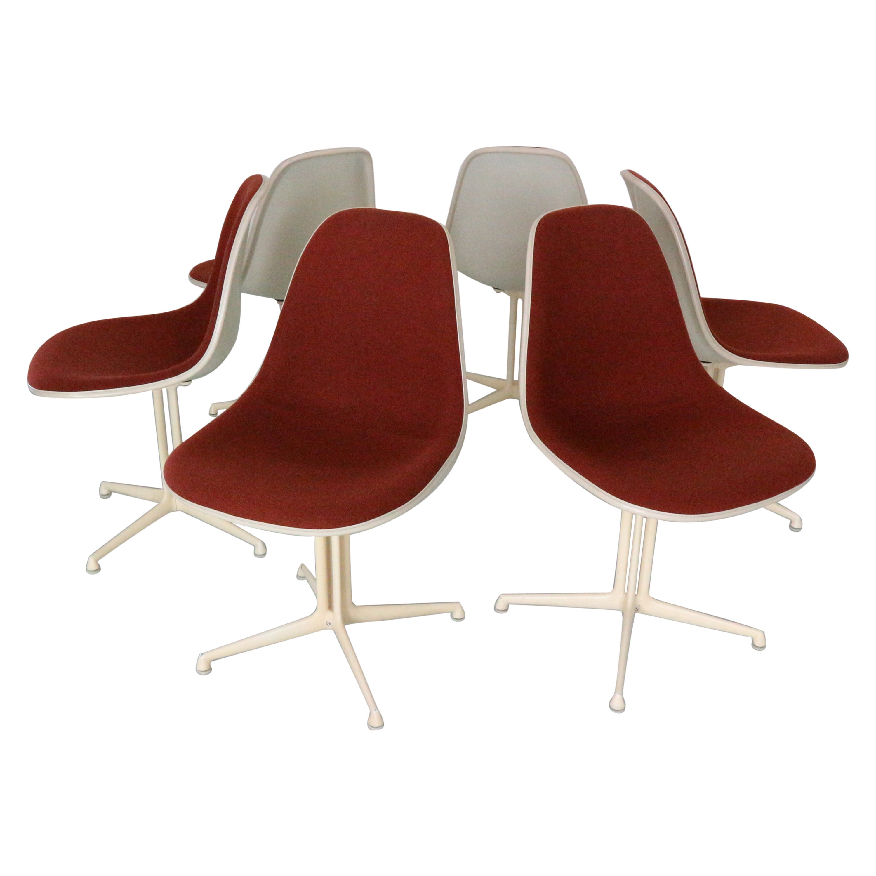 Charles & Ray Eames Set of 6 "La Fonda" Chairs for Herman Miller, 1960