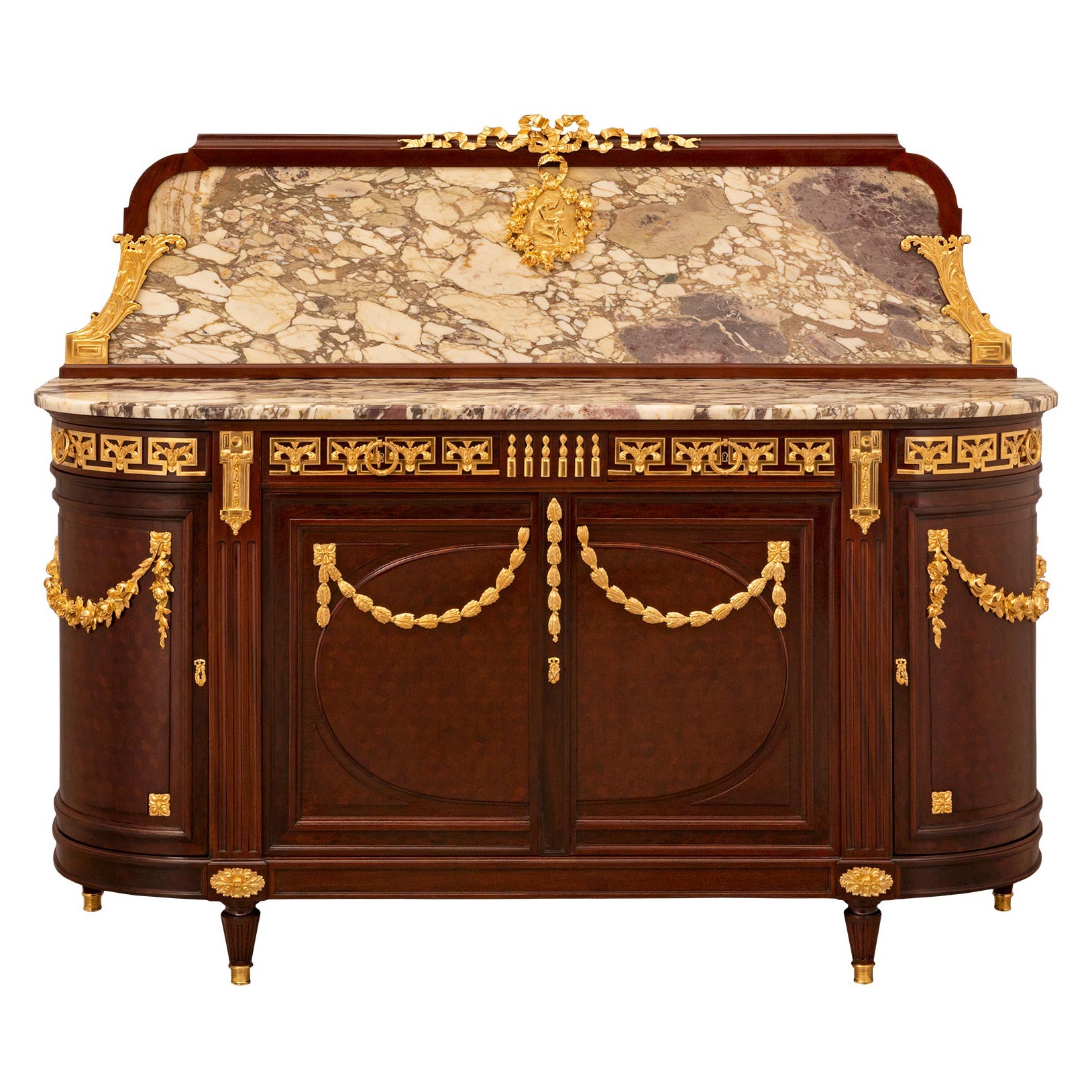 French 19th Century Belle Époque Period Buffet Attributed to Maison Krieger For Sale