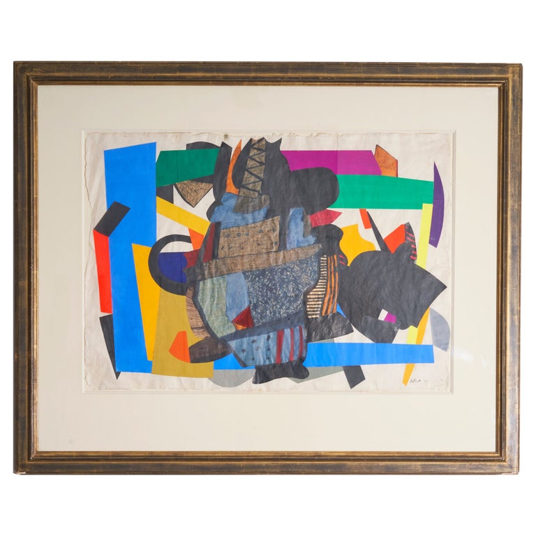 Collage by Maurice Estève For Sale