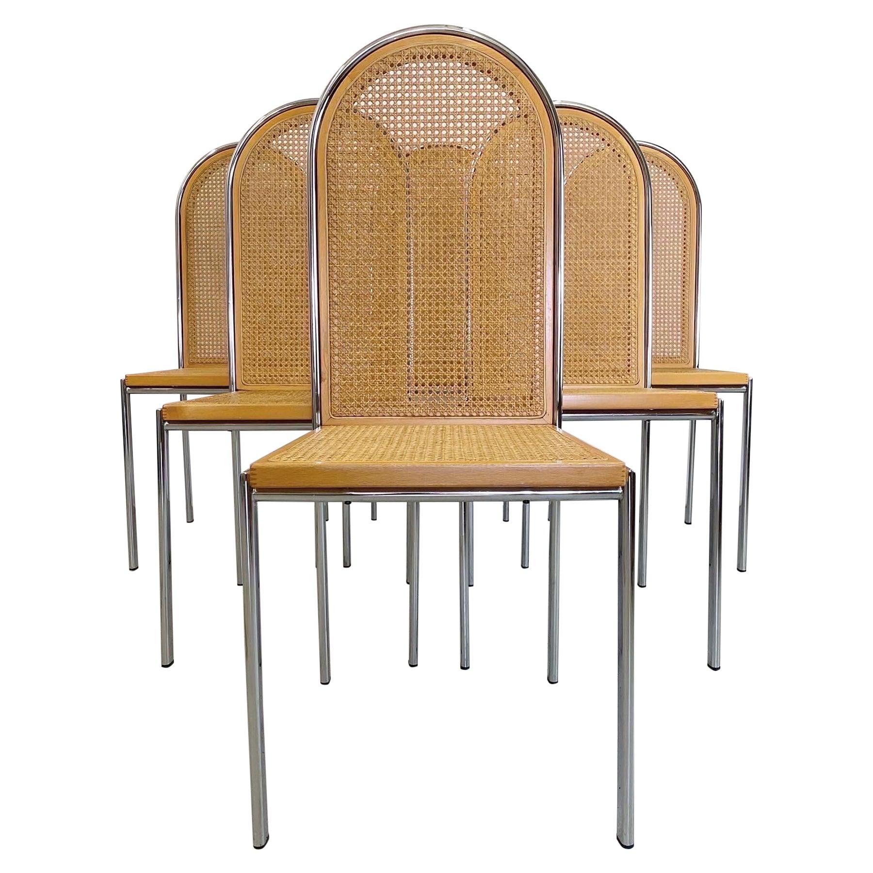 Post Modern Italian Dining Chairs, Set of 6 For Sale