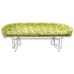 Floral Outdoor Garden Rocking Bench