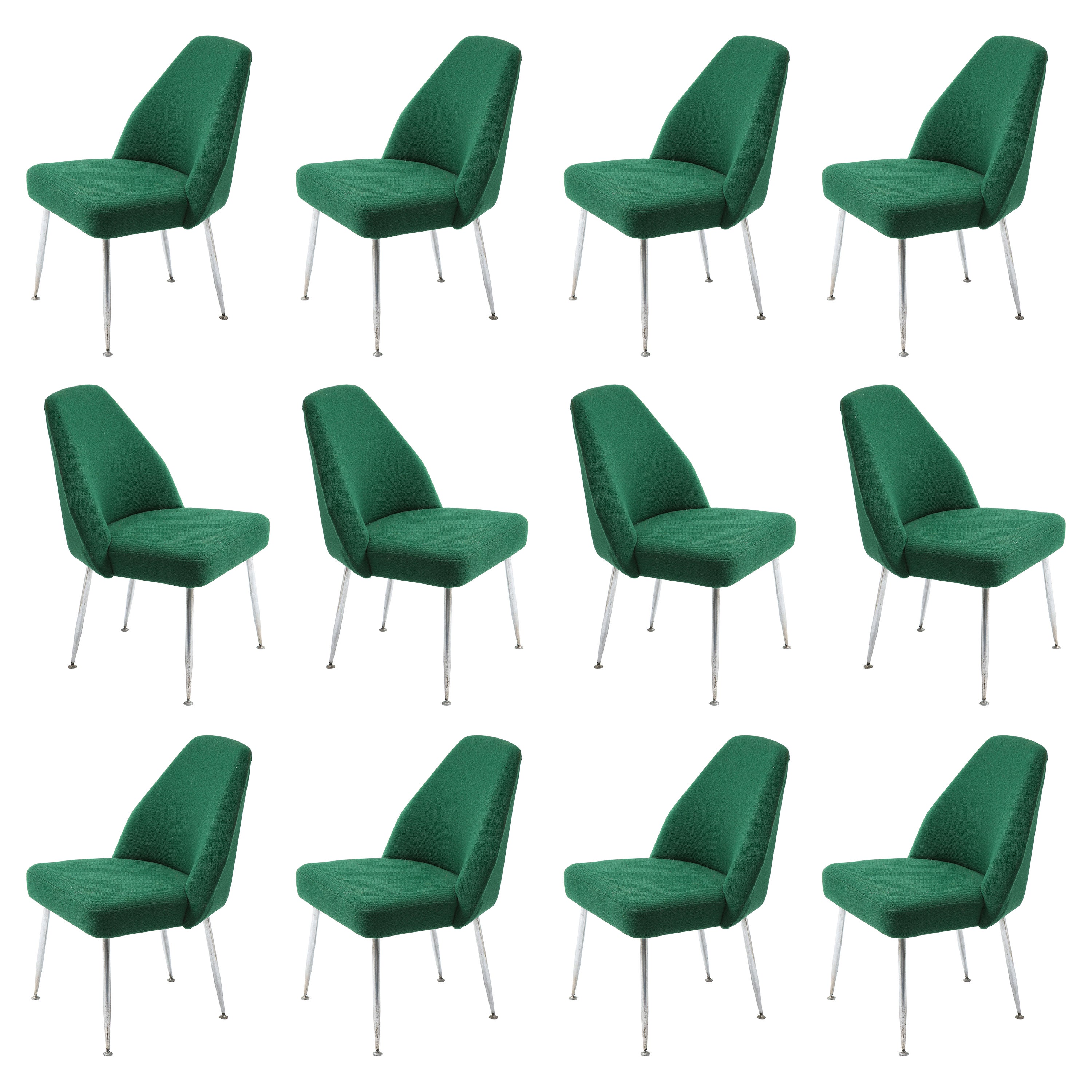 Carlo Pagani for Arflex Set of Twelve "Campanula" Dining Chairs, Italy 1960's