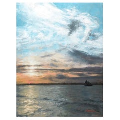 Huile sur toile « Sunset Cruise » de Sue Foell