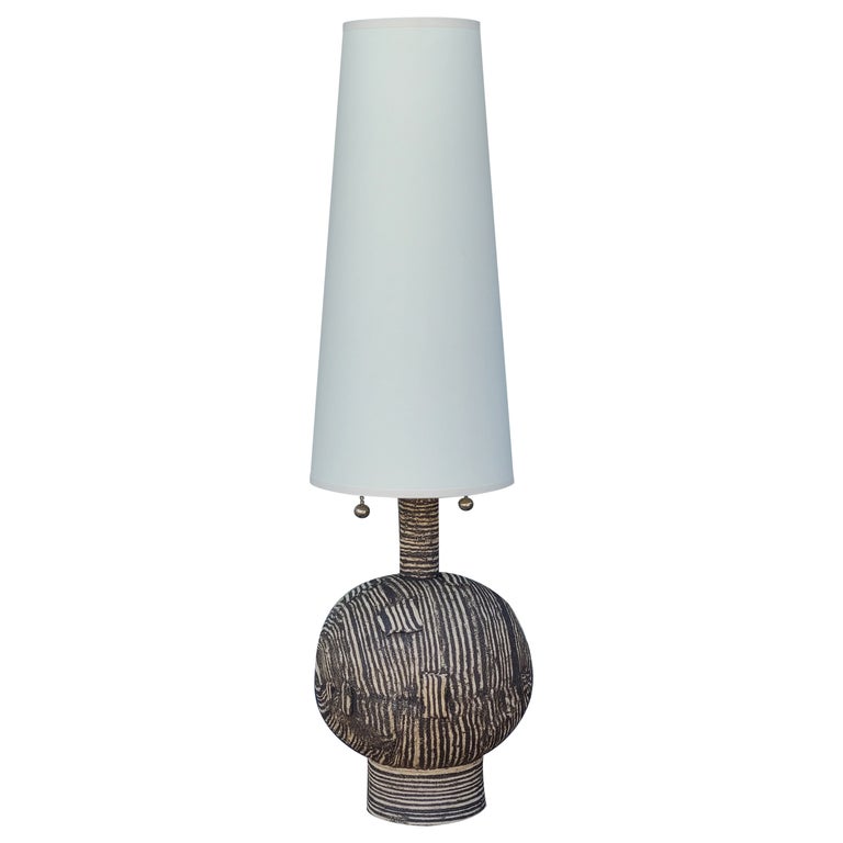 Studio Pottery Table Lamp by Lewis Trimble For Sale