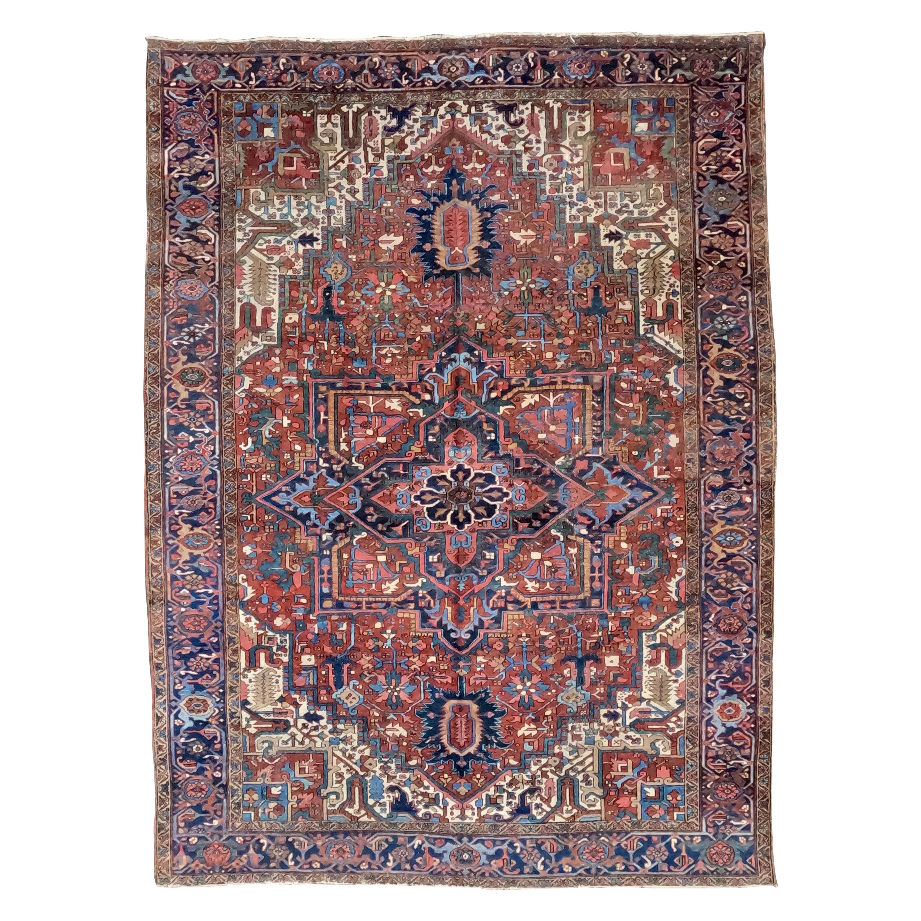 Antique Persian Heriz circa 1920