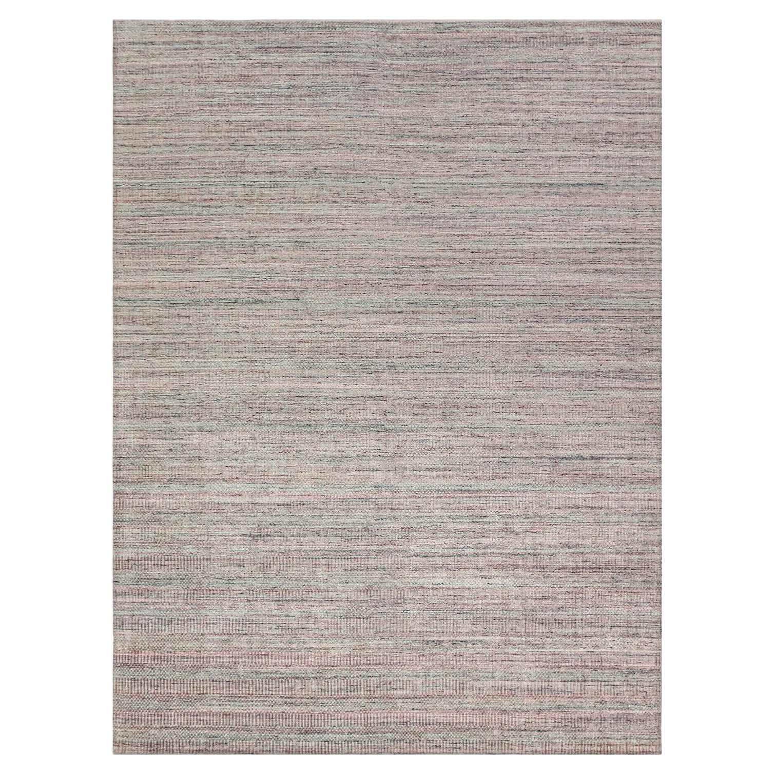 Simplicity Comfort Pink Turquoise Contemporary Handwoven Rug  10' X 14' For Sale