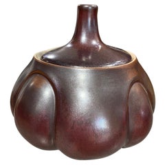 Laura Andreson Signed Glazed Mid-Century California Studio Pottery Vessel Pot