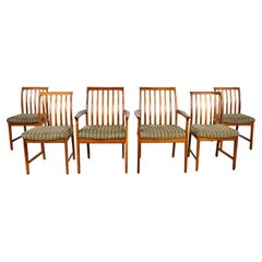 Vintage Scandinavian Modern Teak Dining Chairs by Folke Ohlsson for DUX Set of 6