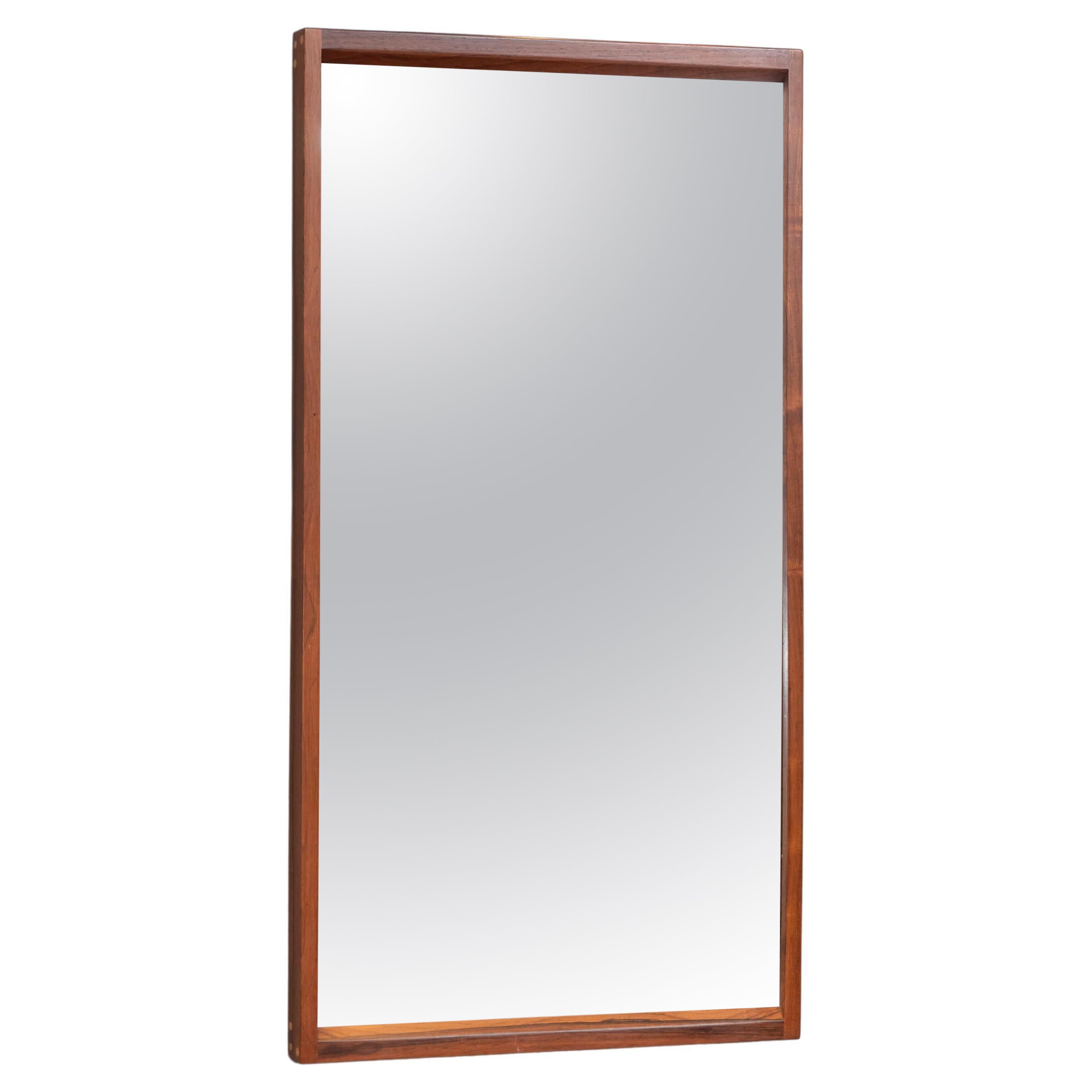 Aksel Kjersgaard Rosewood Wall Mirror For Sale