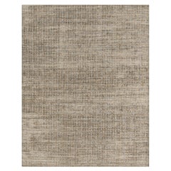 Simplicité et confort, tapis contemporain beige clair bleu clair  8'2 x 10'