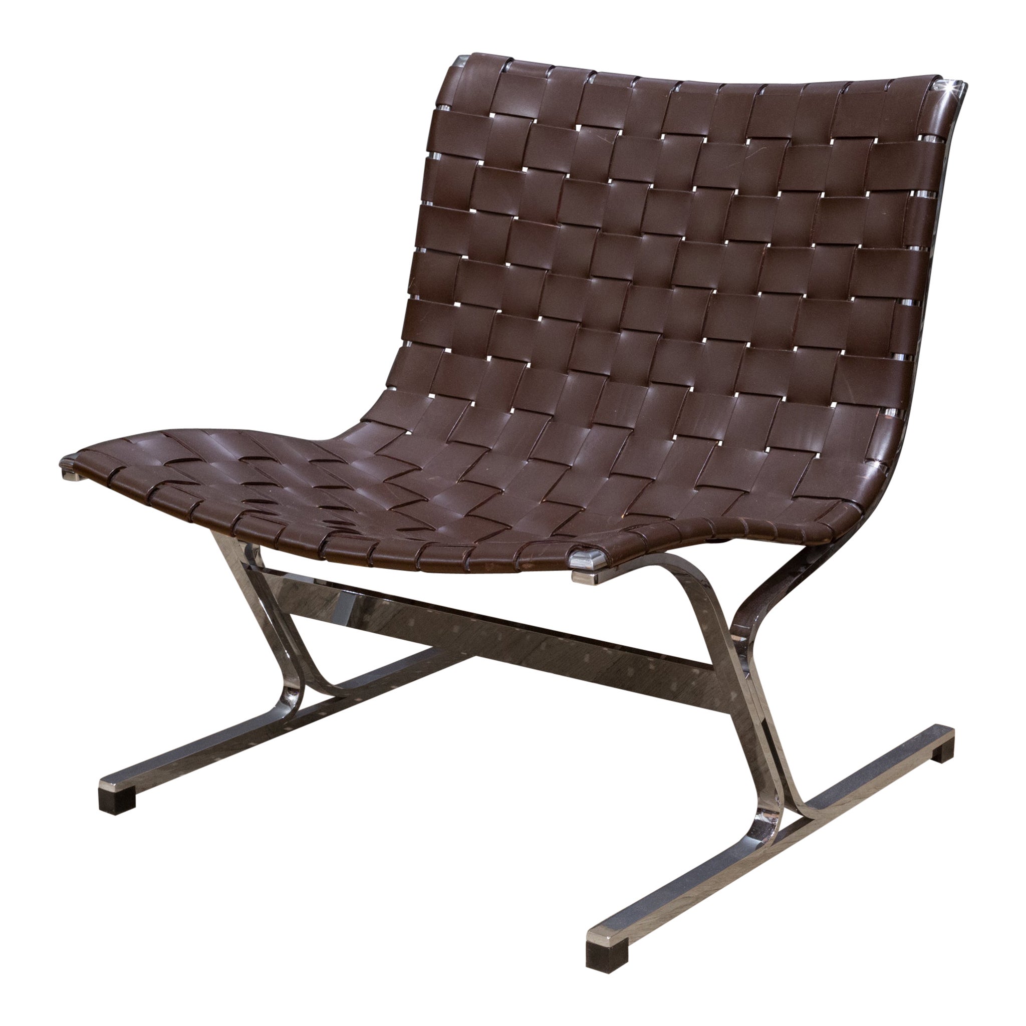 Mid-Century Ross Little for ICF de Padova Luar Leather Lounge Chair, c.1960