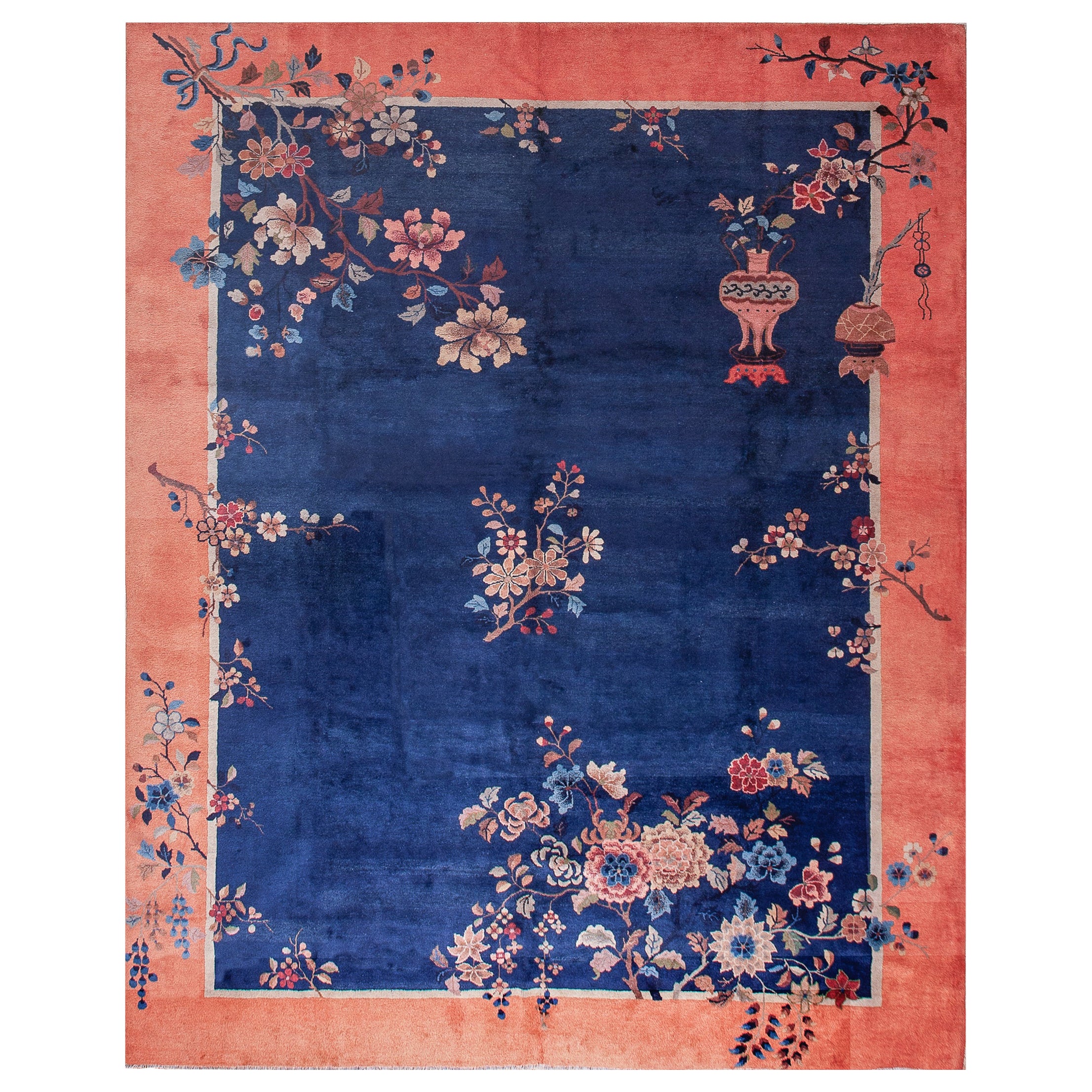 Antique Art Deco Rug Antique Chinese Rug Handmade Chinese Rug