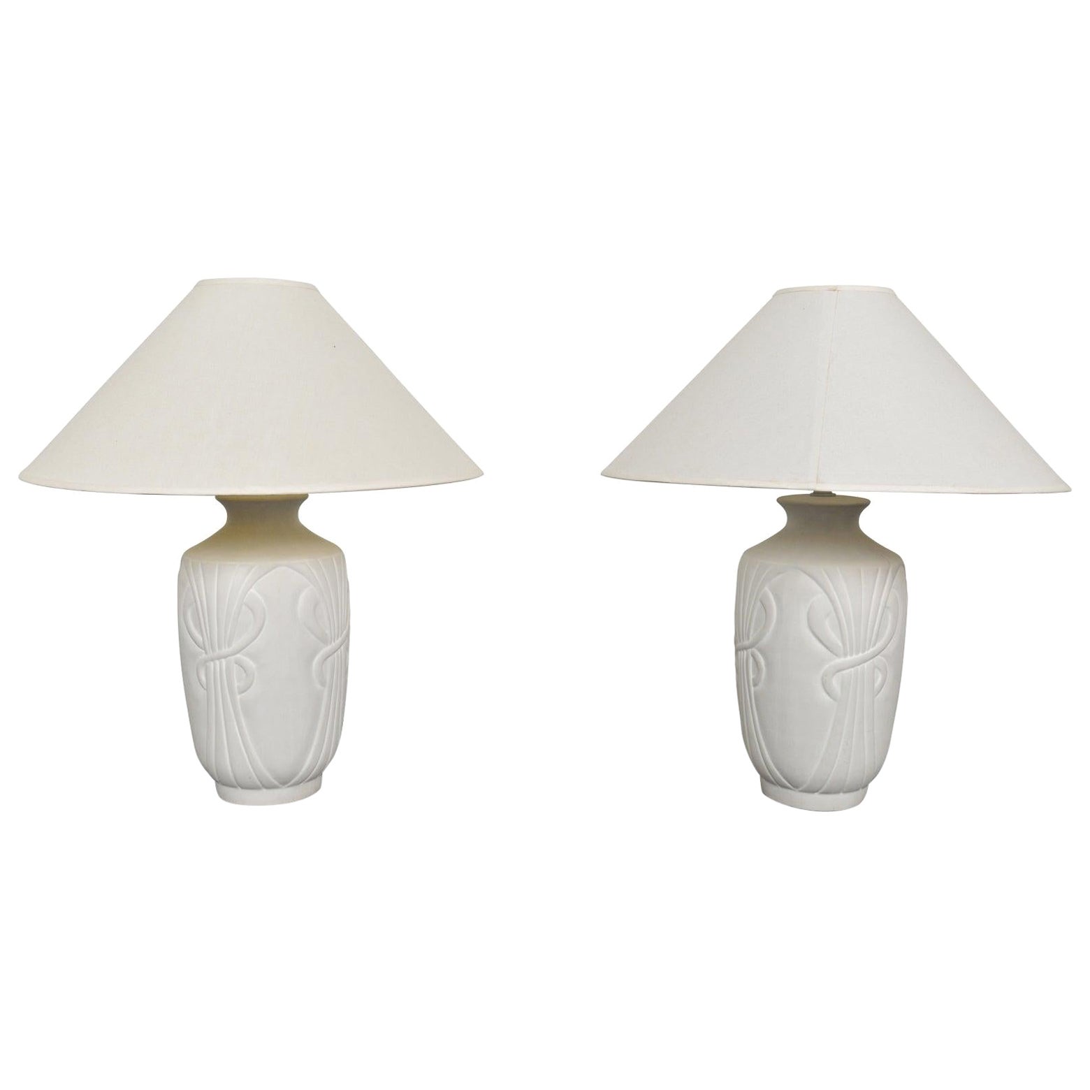 Pair of Post Modern Table Lamps by Sunset For Sale