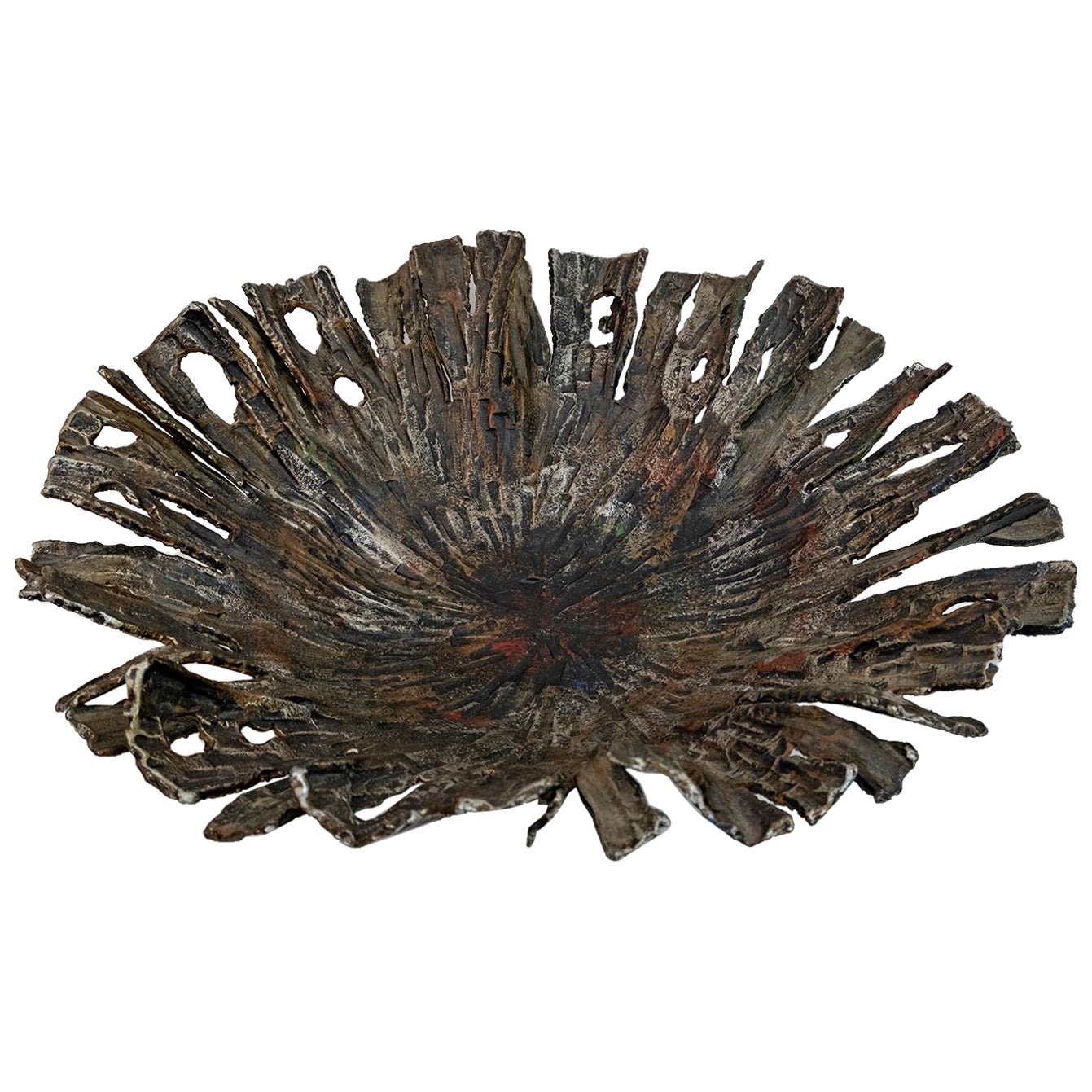 Salvino Marsura Brutalist Forged Iron Centerpieces, 1970s