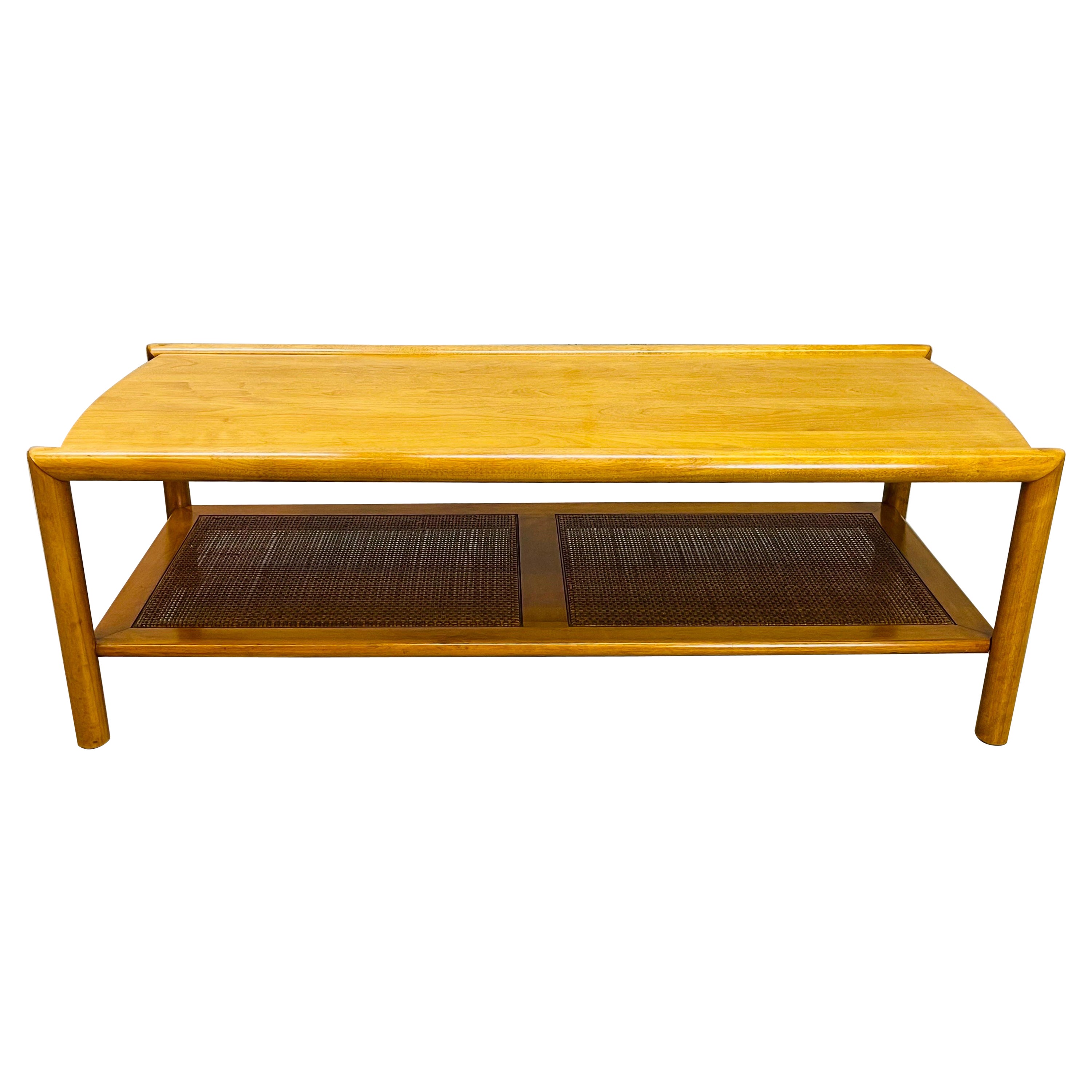 1960s Conant Ball Maple Wood Coffee Table For Sale