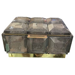 Monumental Grey Murano Glass Box