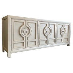 Vintage Asian Chinoiserie Heavy Credenza by Century Furniture