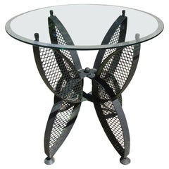 Outdoor Table in Metal and Glass
