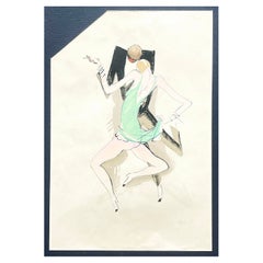 "Baile en un club de jazz, Paris", pintura quintaesencial de los años 20 de Paul Colin