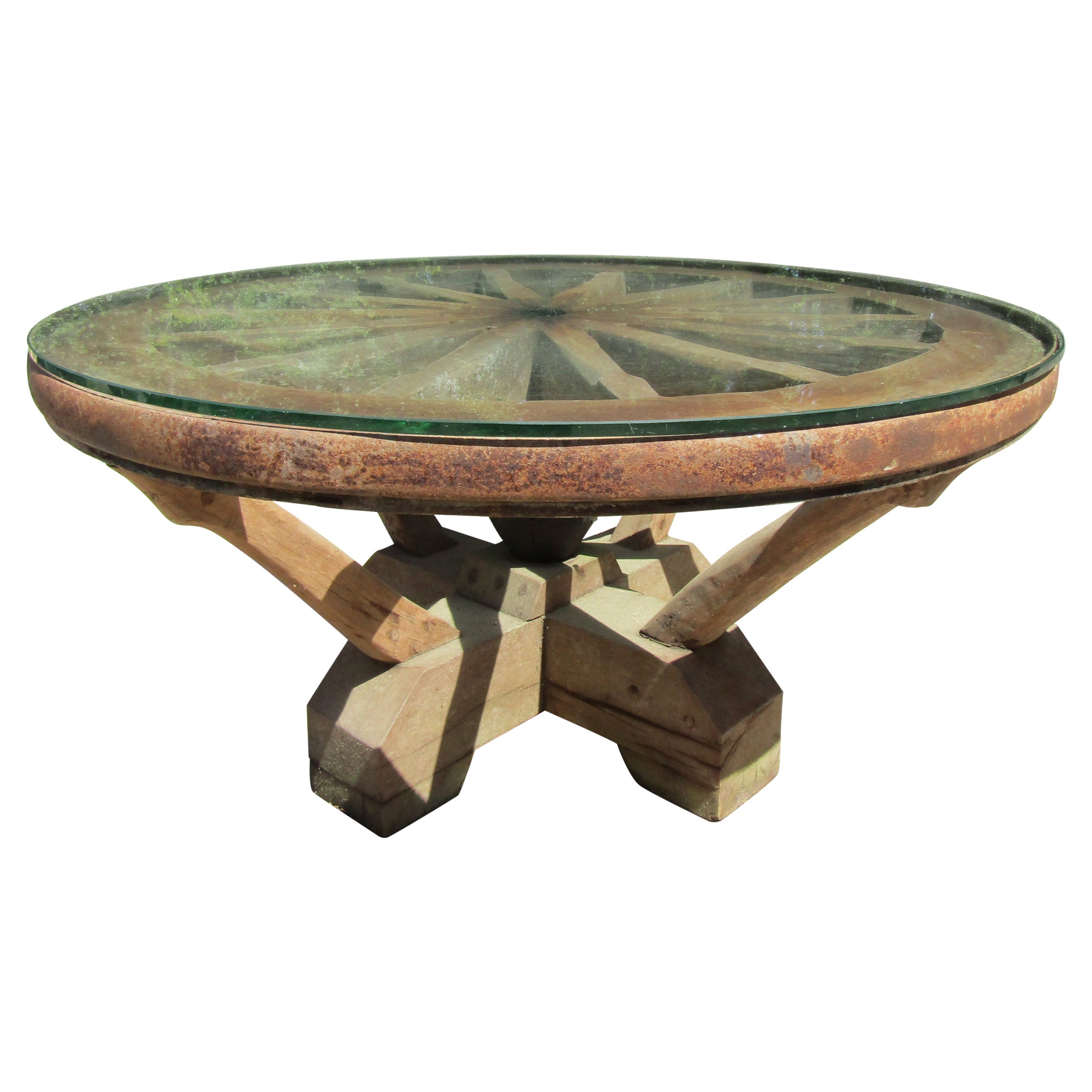 Wagon Wheel Coffee Table