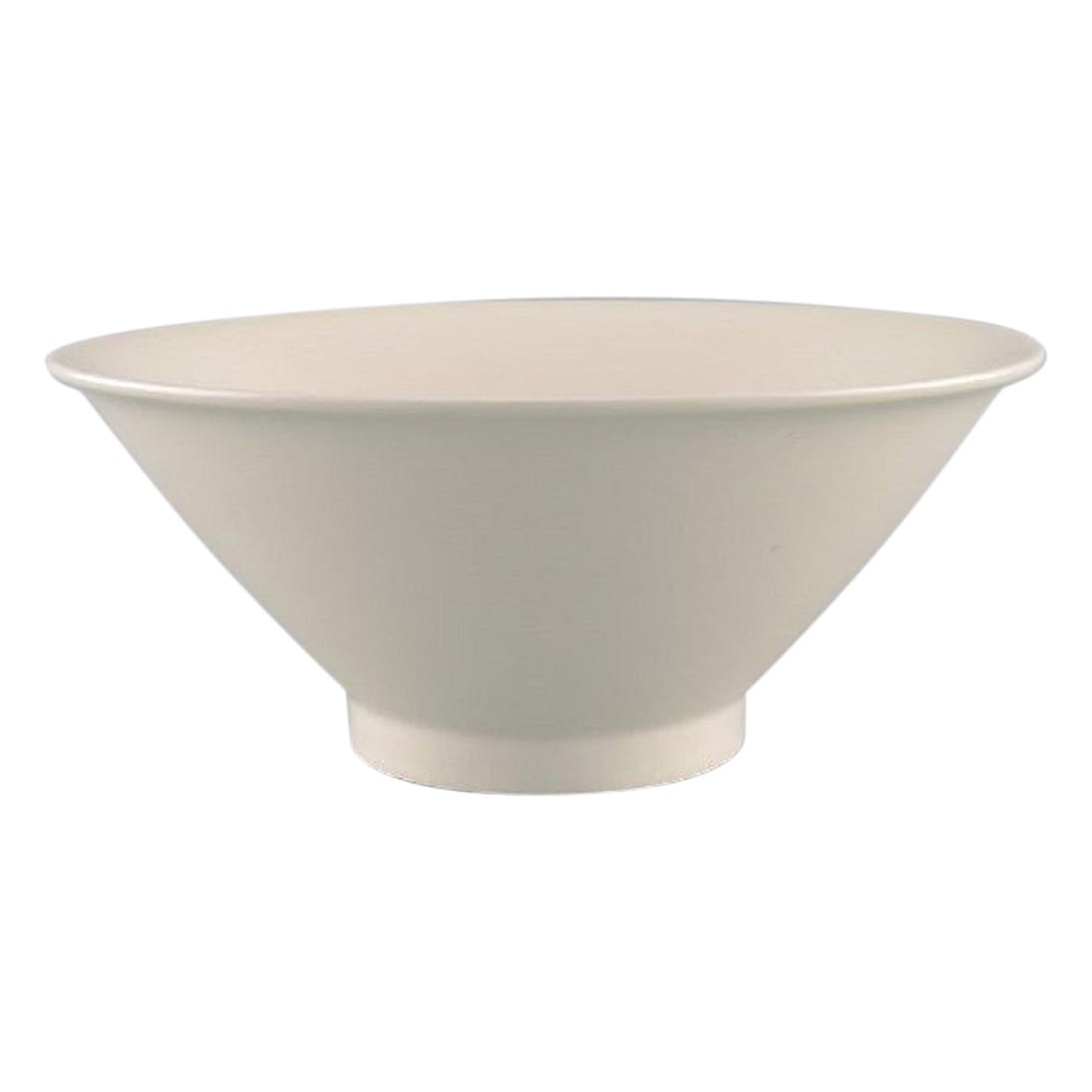 Inkeri Leivo '1944-2010' for Arabia, Harlequin Bowl in Cream-Colored Porcelain