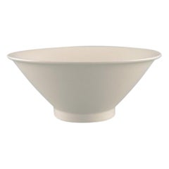Vintage Inkeri Leivo '1944-2010' for Arabia, Harlequin Bowl in Cream-Colored Porcelain
