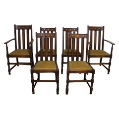 Set of 4 French Chairs and 2 Armchairs