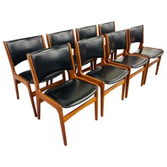Danish Modern Teak Dining Chairs - Set of 8