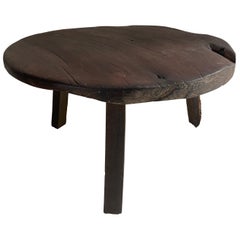 Table ronde de style primitif du Yucatan, Mexique, vers les années 1960