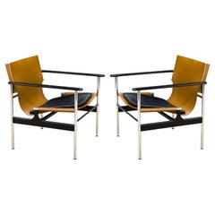 1st Generation '657' Armchairs by Charles Pollock for Knoll Associates, Signed