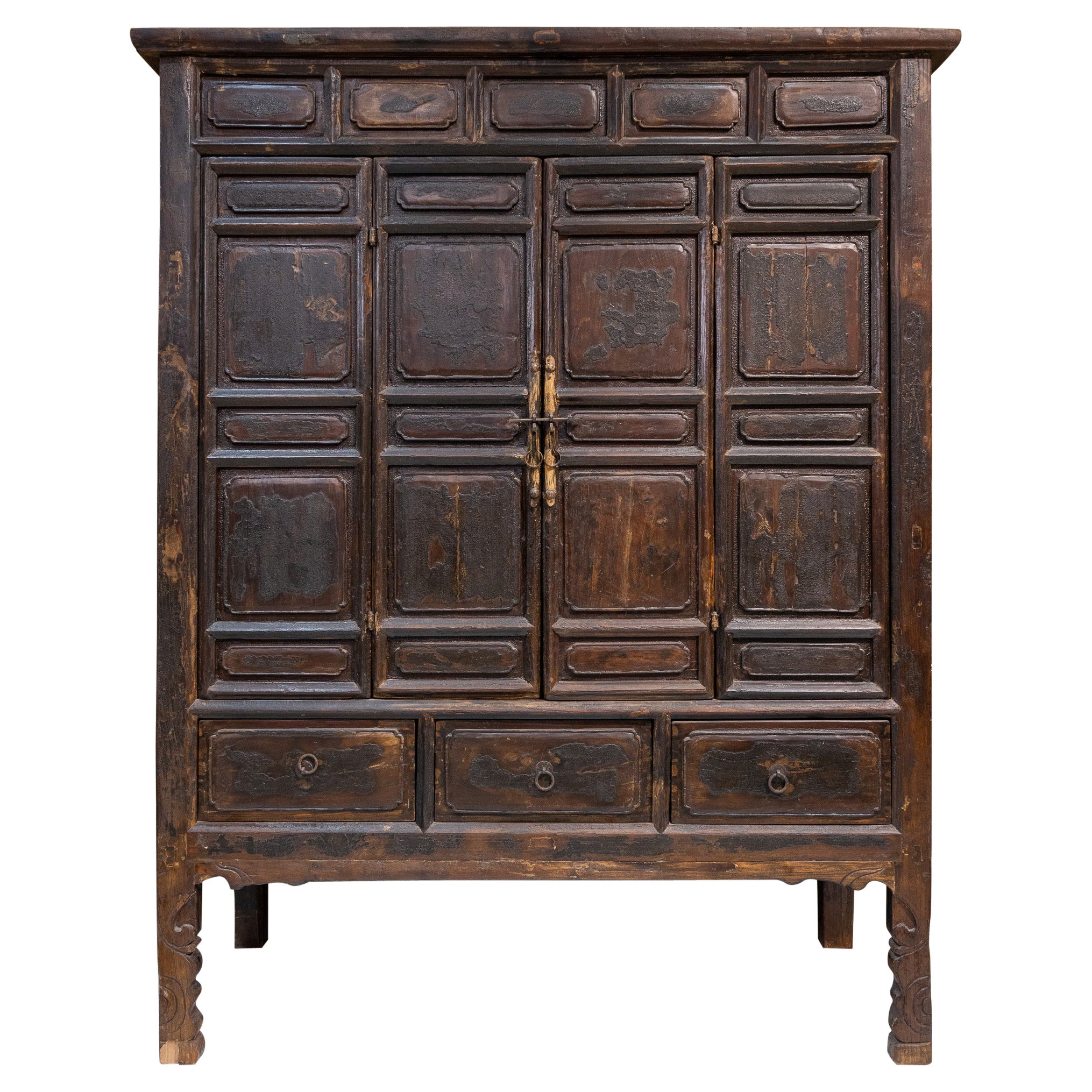 Late 19th Century Large Cabinet from Shanxi, China For Sale