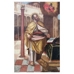 Saint Mark Painting by Venetian-Cretan Painting School, Late XVI-Early XVII 
