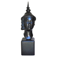 Vintage Hanoi School, Woman's Head, Bronze 20th Century