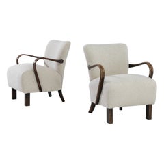 H-237 Art Deco Cocktail Chairs by J. Halabala