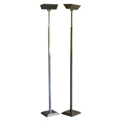 Vintage Pair of Mid-Century Floor Lamp in Brass, Belgium, 1970-1980
