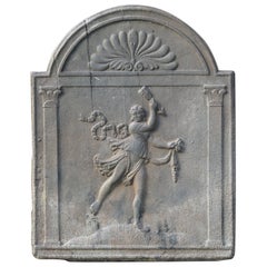 Ancienne plaque de cheminée / dosseret Napoléon III, 19ème siècle