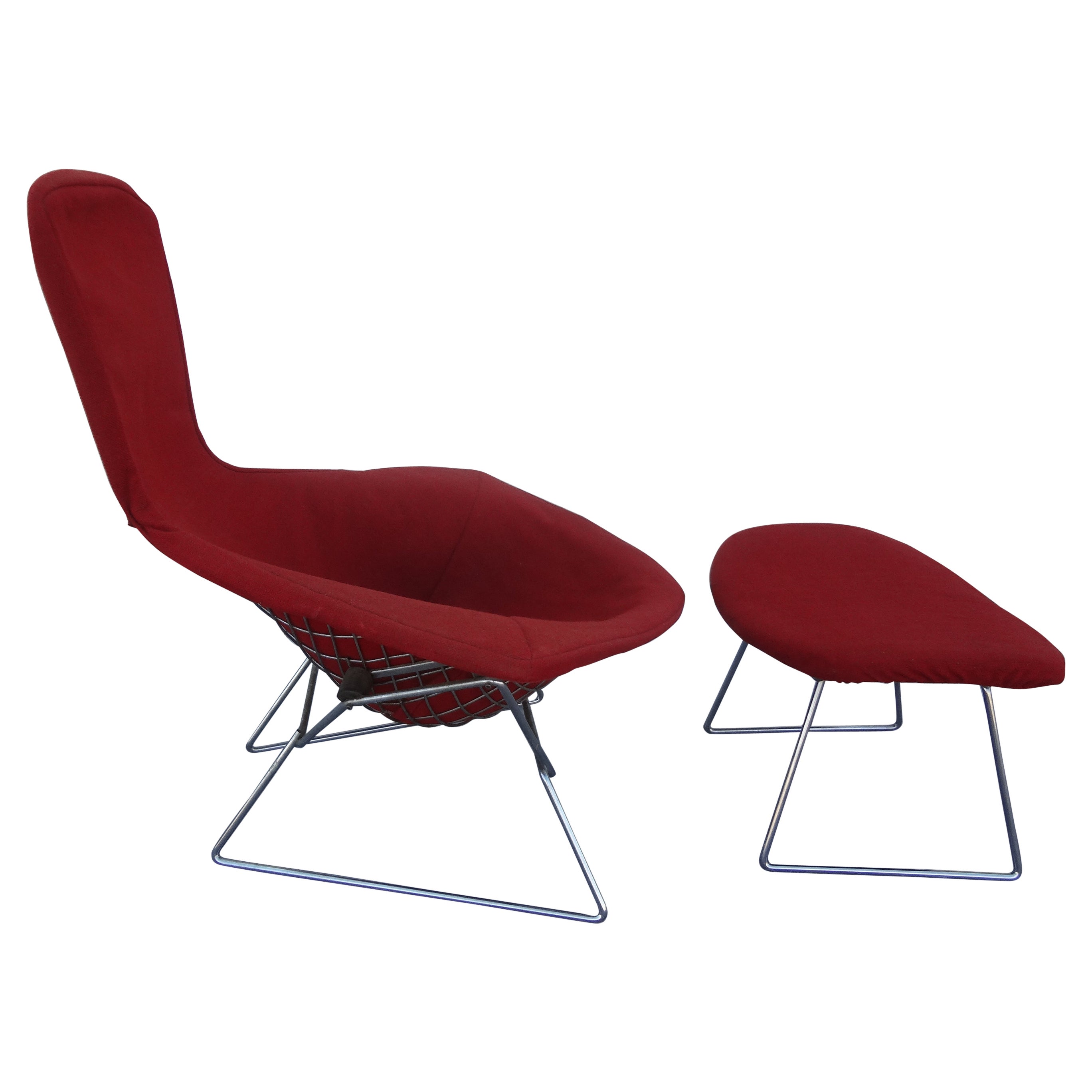 Harry Bertoia for Knoll International Bird Chair and Ottoman