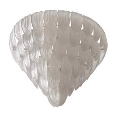 Murano Art Glass Round Transparent / White Color Chandeliers and Pendant, 2020