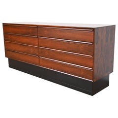 Westnofa Scandinavian Modern Rosewood Dresser or Credenza, Newly Refinished