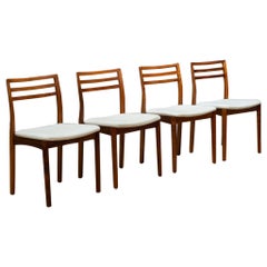 Set of Mid-Century Rosewood Dining Chairs, C.1970