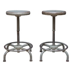 Pair of Metal "Adjusto" Swivel Counter Stool, C.1970