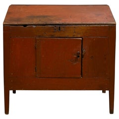 Antique Early-Mid 19th c. Hand Painted Slant Desk, c.1820-1840